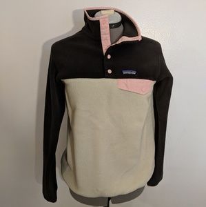 Patagonia Synchilla Pull-Over Pink Brown Fleece